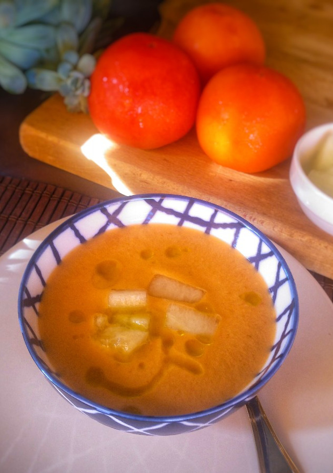 Una foto de Gazpacho de melón