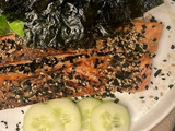 Salmão com Soja e Mel na airfryer