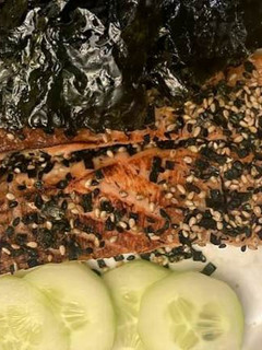 Foto de Salmão com Soja e Mel na airfryer