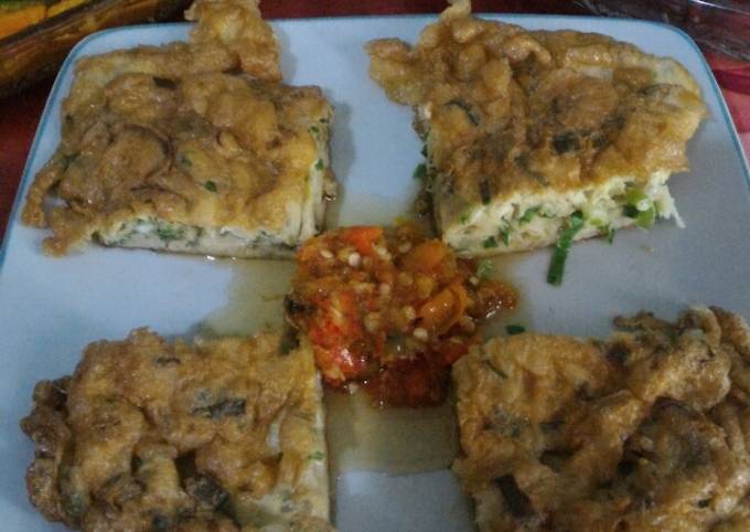 Yuk intip, Resep bikin Telur dadar sambal geprek  menggugah selera