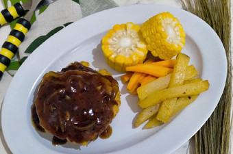 Bagaimana Menyiapkan 174. Steak Tempe Saus Lada Hitam yang Enak