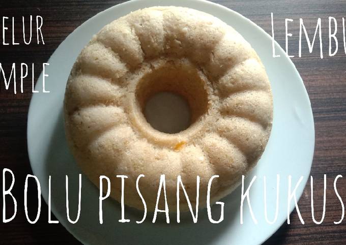 Bagaimana Menyiapkan Bolu pisang kukus, Enak Banget