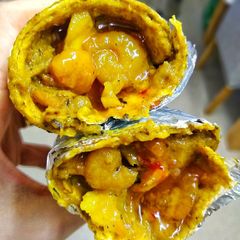 A picture of Prawn & Potato Curry Wrap.