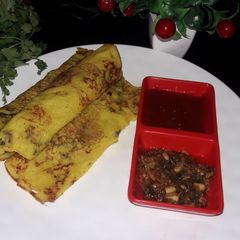 A picture of Moong dal chilla.