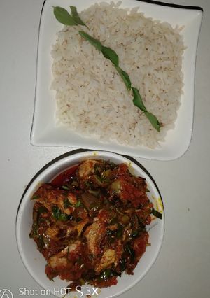 A picture of Water leaf Stew#abjmom #MyHubFav.