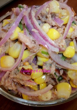 Une photo de SALADE de THON à l'HUILE & MAÏS, façon Réunionnais 974