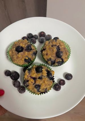 Szénhidrátszegény áfonyás muffin🫐 recept fotója