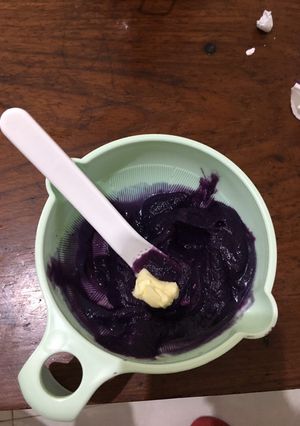 Foto resep MPASI 6M+ Puree ubi ungu + brokoli