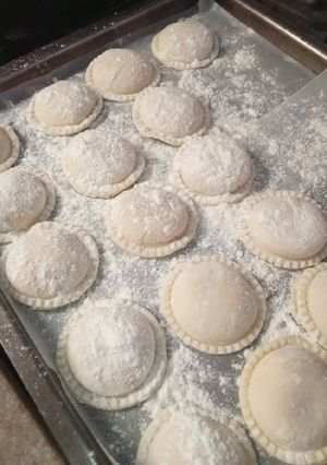 Una foto de Sorrentinos de calabaza queso y puerro A LA MAGUIII