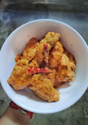 A picture of No oil chicken curry.