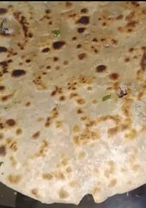 A picture of Mooli ka paratha.