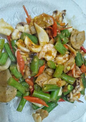 Foto resep Tumis Cudang (Cumi, Udang) Pedas