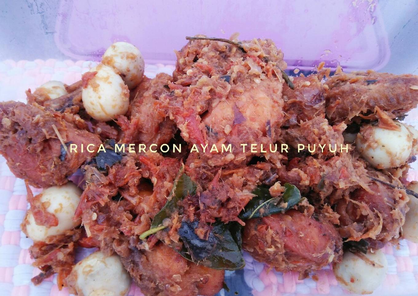 Resep Rica Mercon Ayam Telur Puyuh Anti Gagal