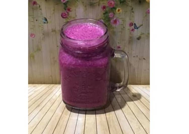 Langkah Mudah untuk Menyiapkan Diet Juice Dragon Fruit Spinach Apple Jambu Kristal Plum yang Bisa Manjain Lidah