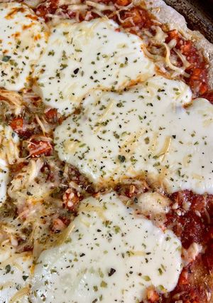 Una foto de Pizza con harina integral