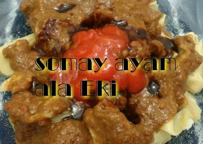 Resep Somay ayam bumbu kacang Anti Gagal