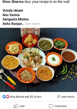 A picture of Bhalla Chaat.