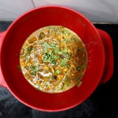 A picture of Soyabean and Lauki curry.