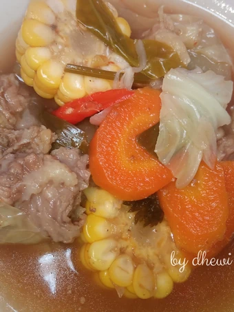 Cara Gampang Membuat Resep Sayur asem tetelan pedas yang Uenak Anti Ribet, Lezat Sekali