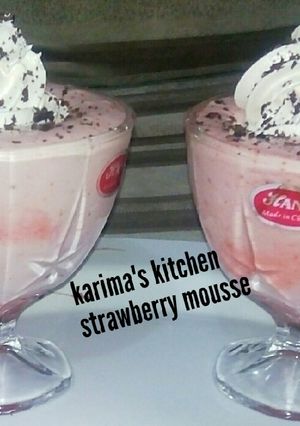 A picture of Strawberry mousse.