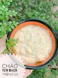 Ăn dặm - Cháo yến mạch trứng gà