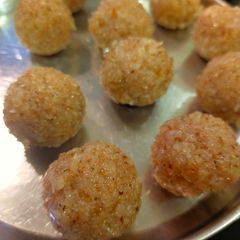 A picture of Coconut Laddu.