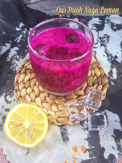 Foto resep Jus Buah Naga Lemon