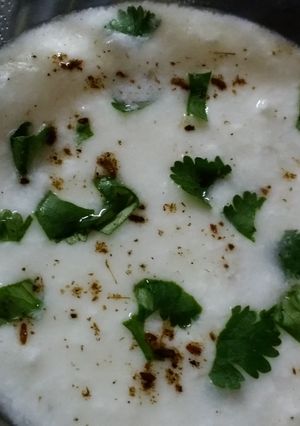 A picture of Onion Coriander Rayta.