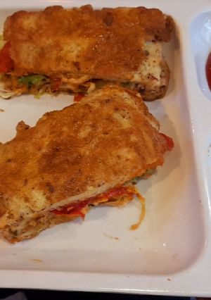 A picture of Egg shami Sandwich.