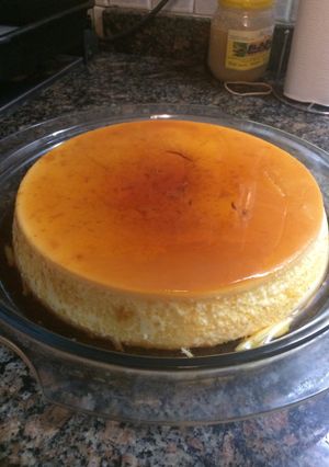 Una foto de Flan casero