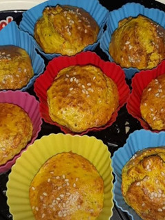 Una foto de Muffins de pollo BLW + 6 meses