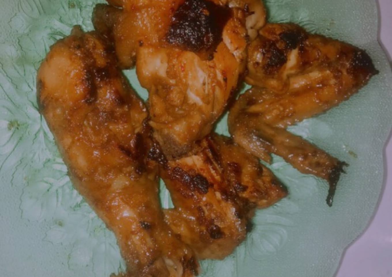 Ayam goreng dengan madu