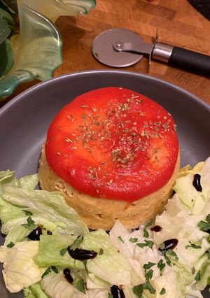 Une photo de ☆Bowl Cake Salé Façon Pizza☆