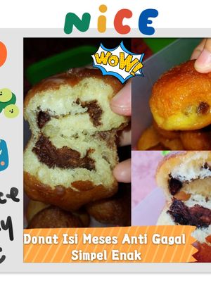 Foto resep Donat Isi Meses + Tips anti gagal