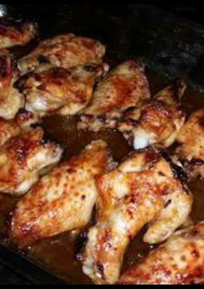 Una foto de Alitas de pollo asadas a la miel