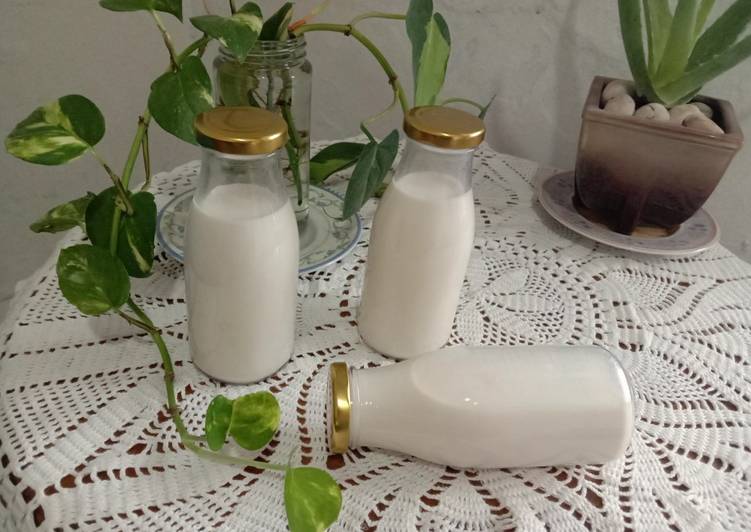 Cara Gampang Membuat Almond Milk Himsalt &amp; Honey, Lezat
