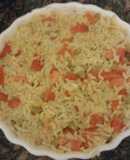 Arroz caprese frío cena rápida y nutriva