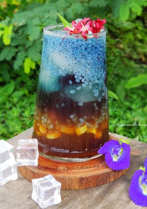 Foto resep Es Belimbing Wuluh Bunga Telang