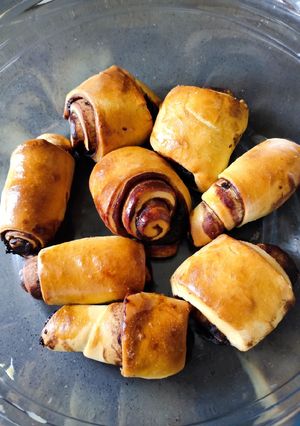 A picture of Chocolate Roll Bread.