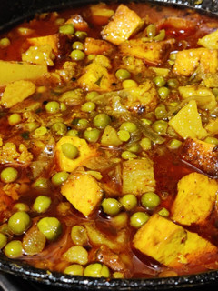 A picture of Aloo matar paneer ki sabzi.