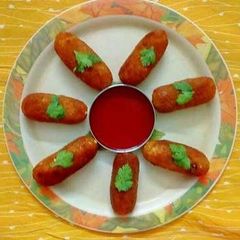 A picture of Spicy Cheezy Sago Rolls.
