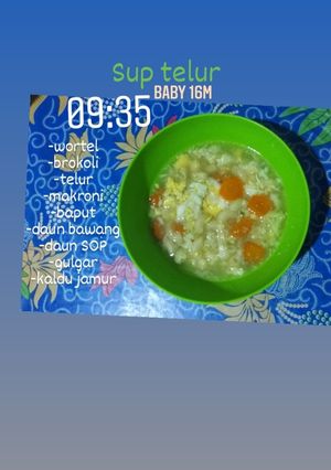 Foto resep Sup Telur 👶🍲