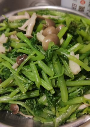 炒覓菜 的食譜成品照片