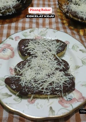 Foto resep Pisang Bakar Cokelat Keju
