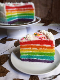 Foto resep Steamed Rainbow Cake Super Lembut