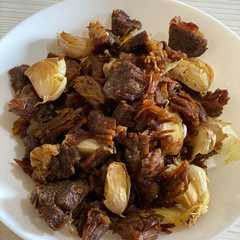 A picture of Daging Goreng Bawang putih.