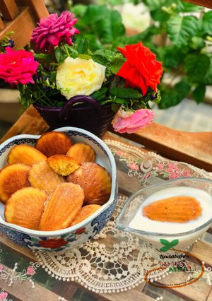 Hình của món Madeleine- Bánh truyền thống kiểu Pháp.