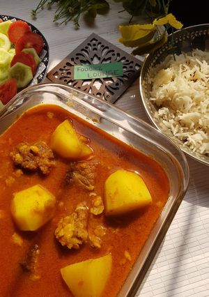 A picture of Alou gosht.