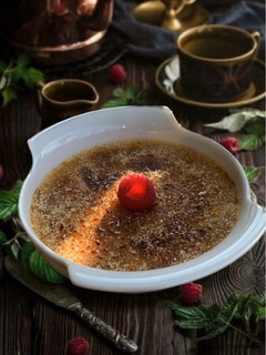 Foto di Crème Brulée ai Lamponi
