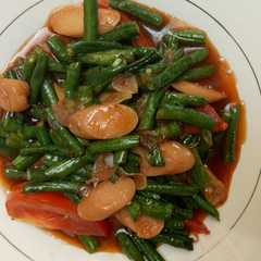 รูปของ Tumis Kacang Panjang Sosis Asam Manis